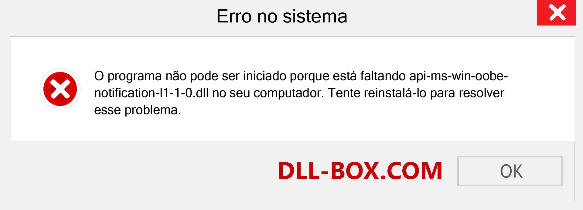 Arquivo api-ms-win-oobe-notification-l1-1-0.dll ausente ?. Download para Windows 7, 8, 10 - Correção de erro ausente api-ms-win-oobe-notification-l1-1-0 dll no Windows, fotos, imagens